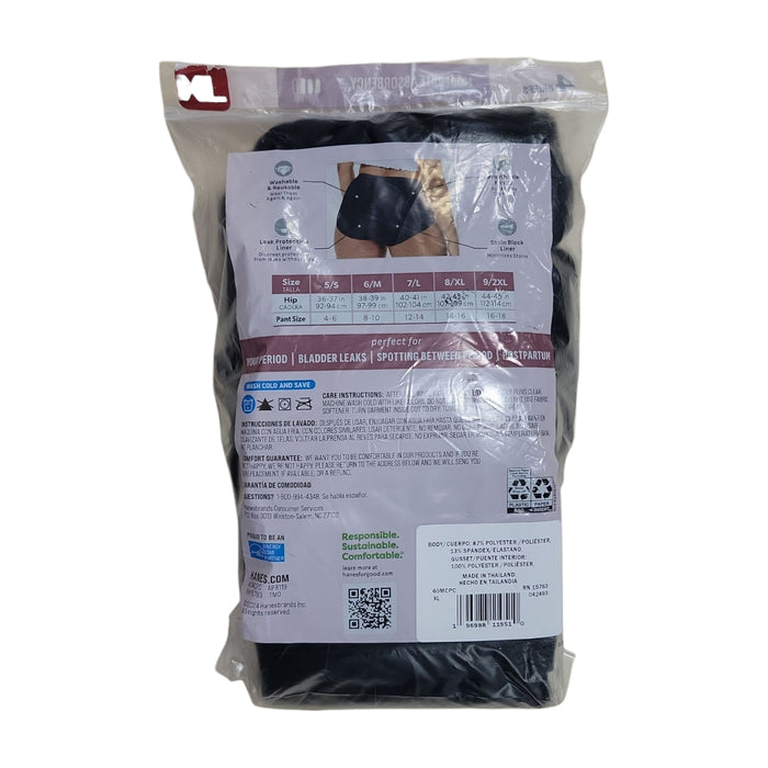 Hanes Comfort Women's 4-Pack Moderate Absorbency Period Brief