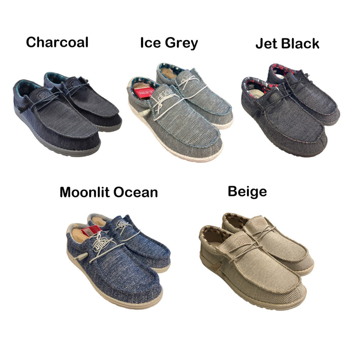 Hey Dude Men's Lightweight Removable Foam Insole Wally Sox Slip-On Shoes