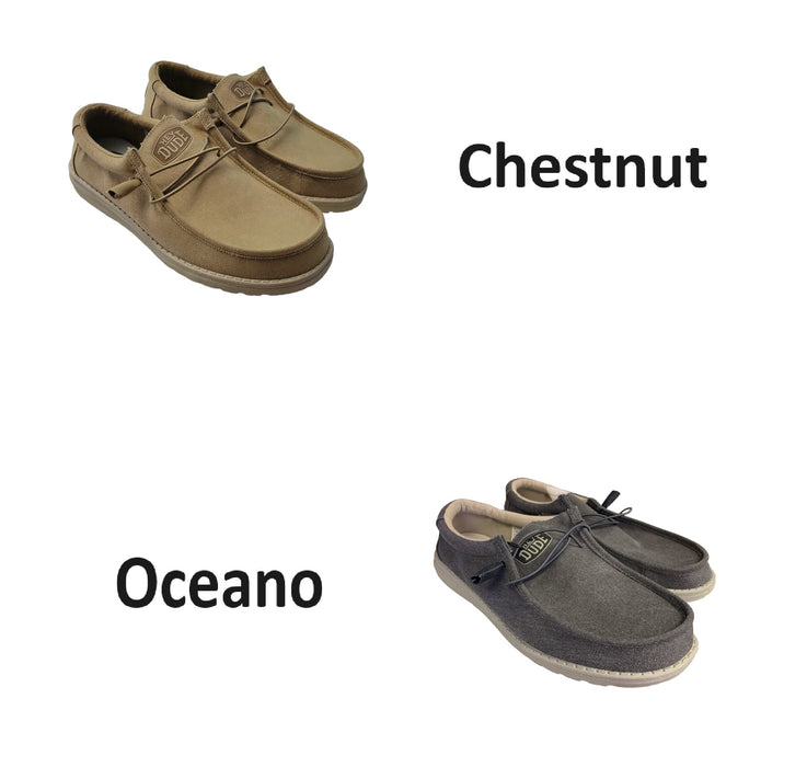 Hey Dude Men's Ultralight Memory Foam Cushioned Wally Classic Slip-On Shoes