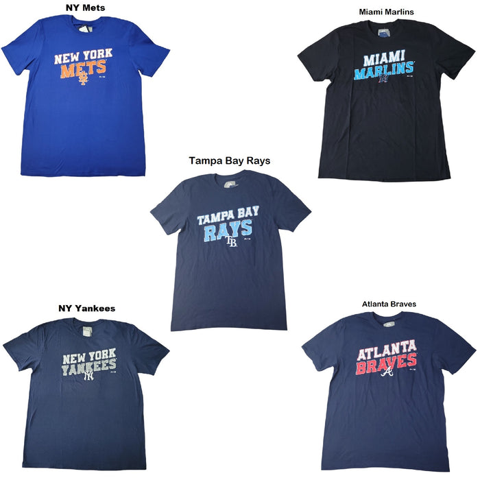 MLB Men's Crewneck Soft Easy Care Short Sleeve Graphic T-Shirt