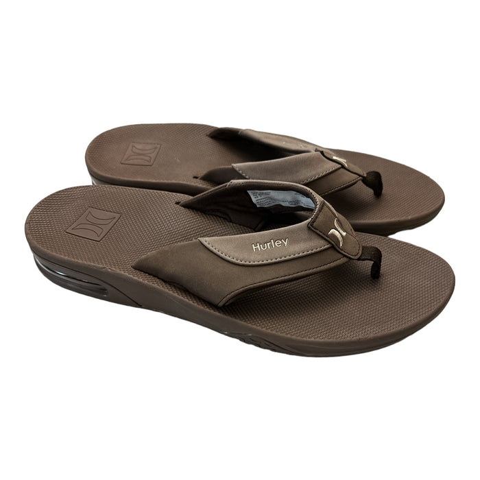 Hurley Men's Bubble Cushion Heel Surf Comfort  Flip Flops