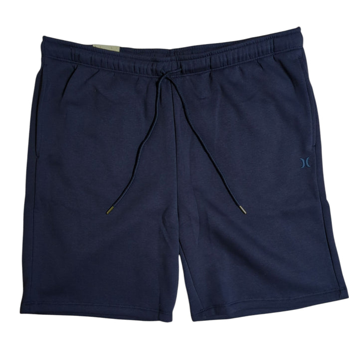 Hurley Men's Logo Pockets Stretch Drawcord Ultra-Soft Fleece Shorts