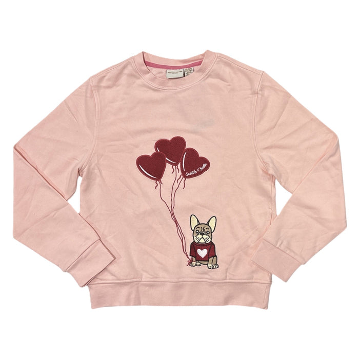 Scotch & Soda Girls Valentine's Day Relaxed Fit Crewneck Sweatshirt