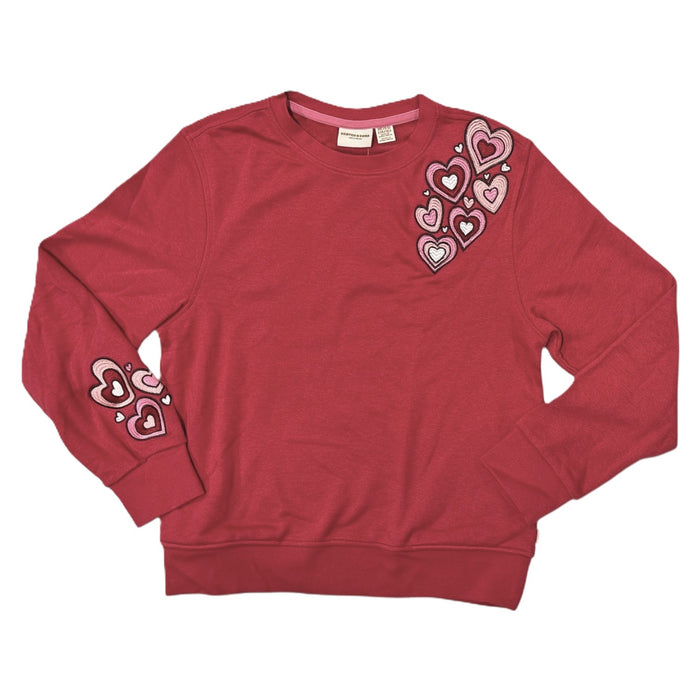 Scotch & Soda Girls Valentine's Day Relaxed Fit Crewneck Sweatshirt