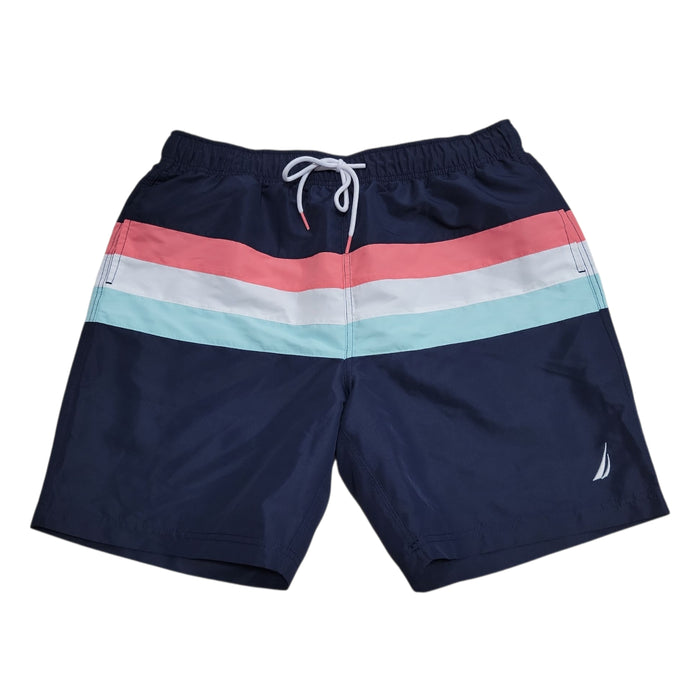 Nautica Men's 7.5" Quick Dry Inner Liner Drawstring Swim Trunk