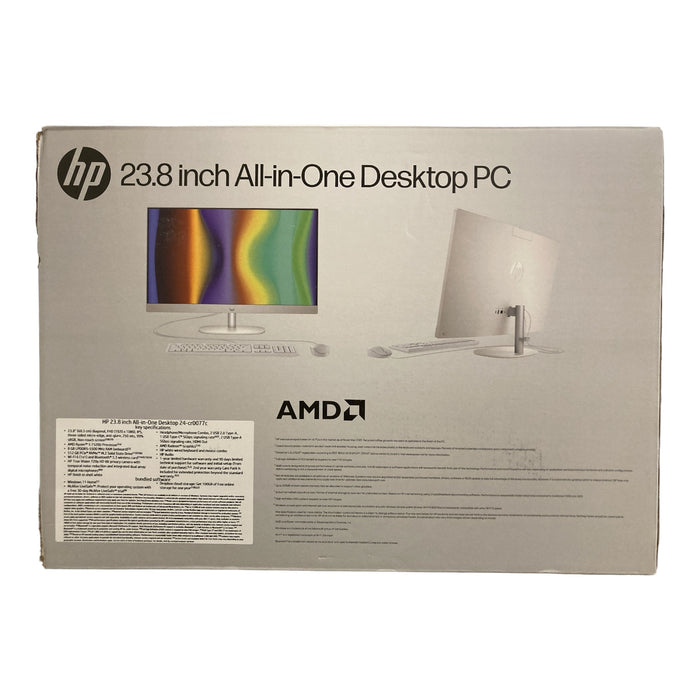 HP 23.8" All-in-One Desktop PC, Windows 11 Home, 24-cr0077c