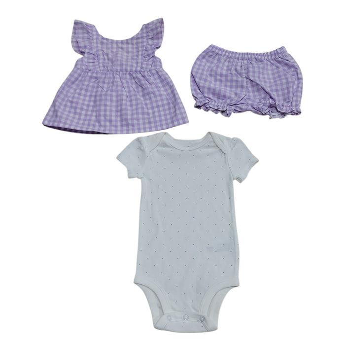 Carter's Baby Girls 3-Piece Cotton Snug Fit Outfit Set