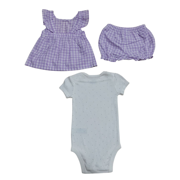 Carter's Baby Girls 3-Piece Cotton Snug Fit Outfit Set