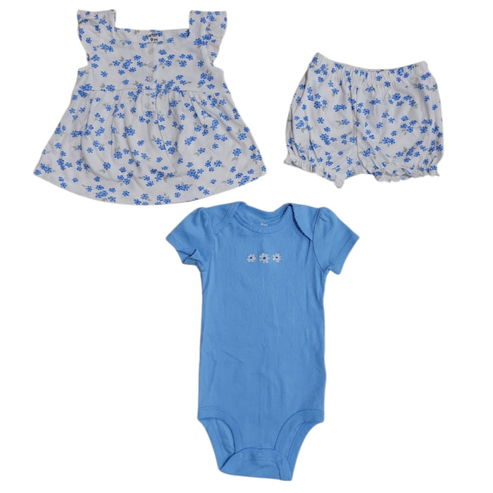 Carter's Baby Girls 3-Piece Cotton Snug Fit Outfit Set