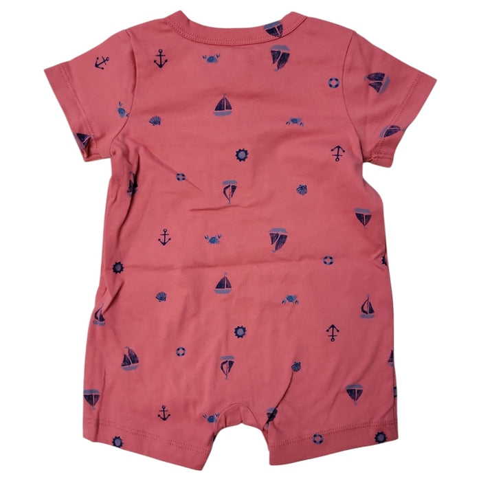 Carter's Baby Boy Breathable Short Sleeve Snug Fit Romper