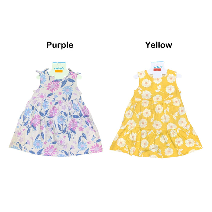 Carter's Girls Baby & Toddler 100% Cotton Sleeveless Spring Dress
