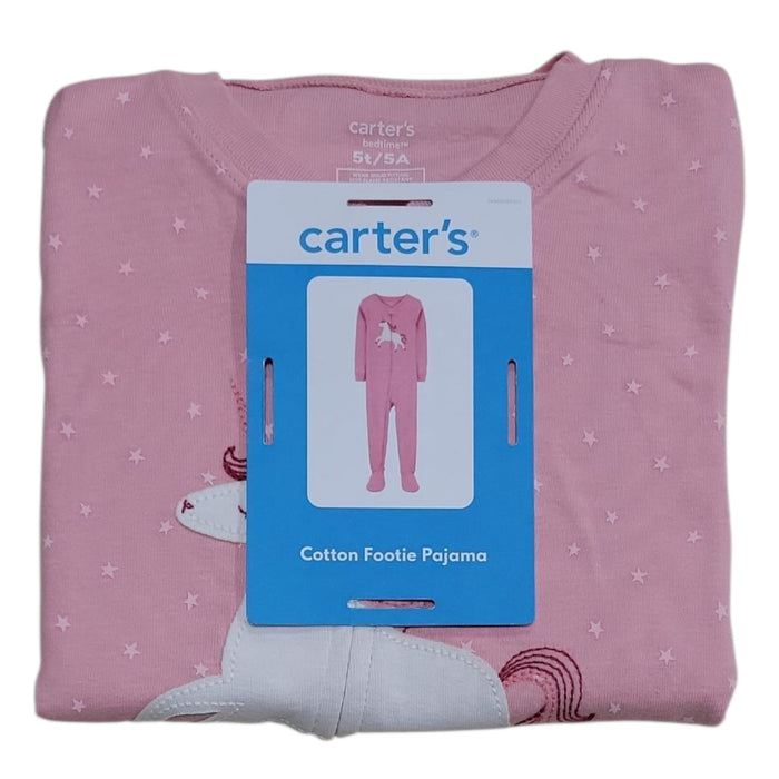 Carter's Toddler Girls Cotton Snug Fit Long Sleeve Footie Pajama