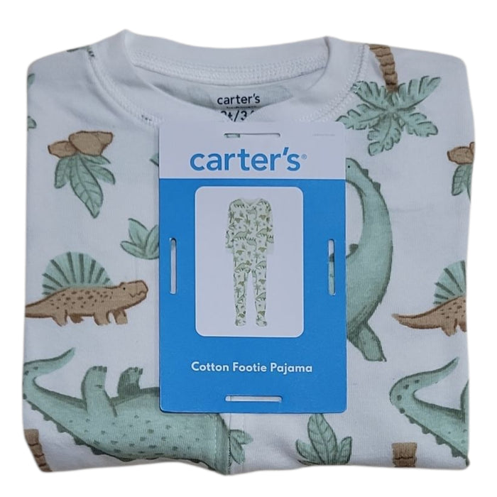 Carter's Toddler Boys Cotton Snug Fit Long Sleeve Footie Pajama