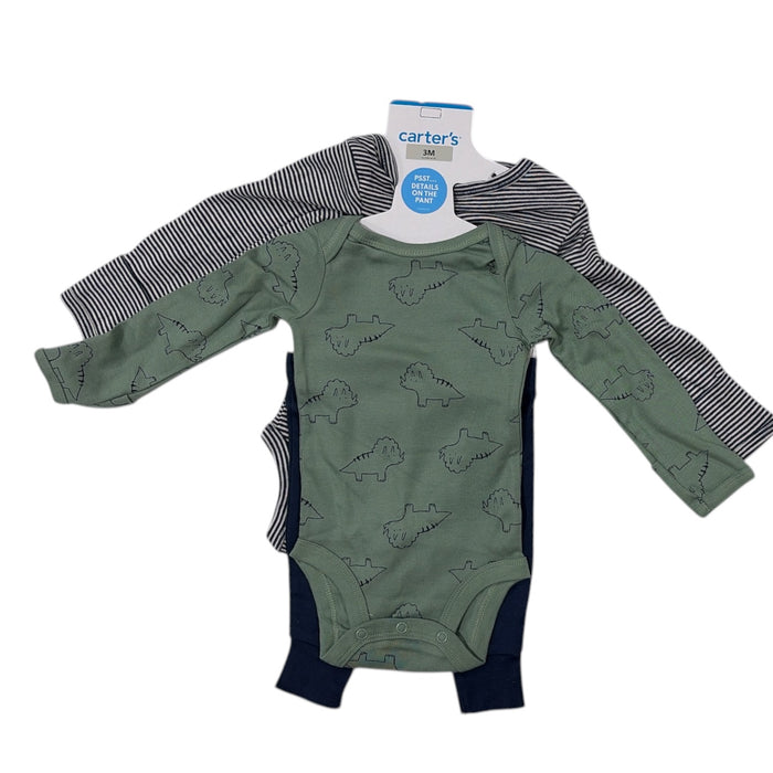 Carter's Baby Boys 3-Piece Snug Fit Long Sleeve Outfit Set