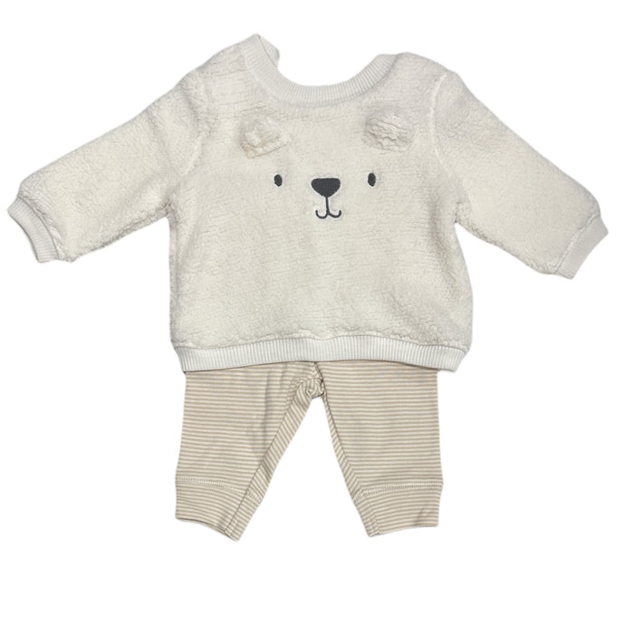 Carter's Baby Unisex Polyester Fleece Sweater & Cotton Legging Set