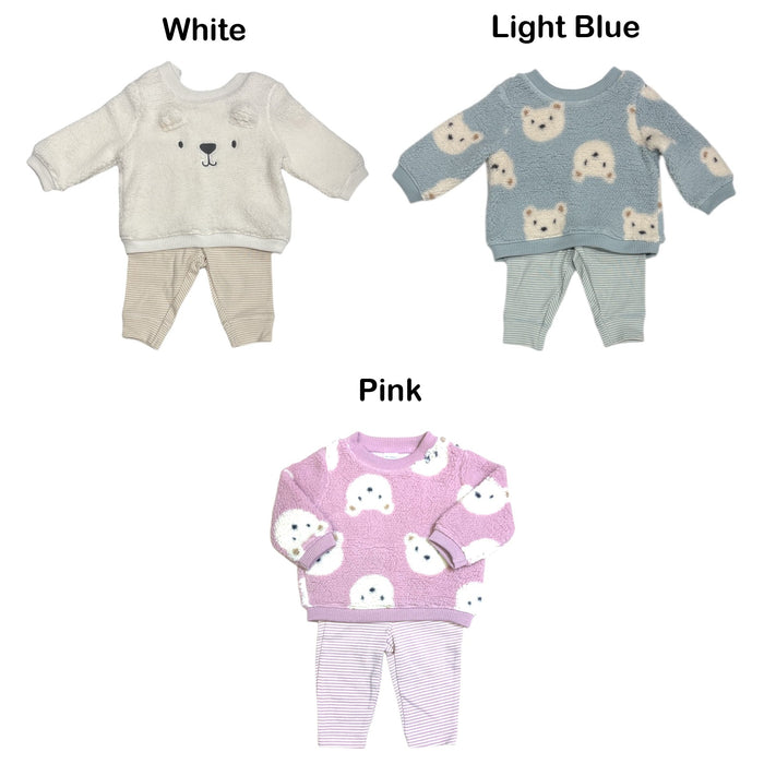 Carter's Baby Unisex Polyester Fleece Sweater & Cotton Legging Set