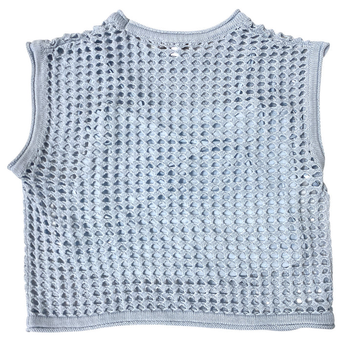 Steve Madden Ladies Cami-Lined Interior Adjustable Straps Crochet Top