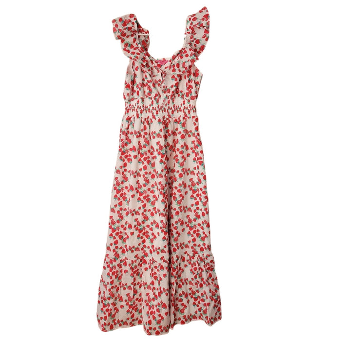 Betsey Johnson Women's Strawberry V-Neck Maxi Dress