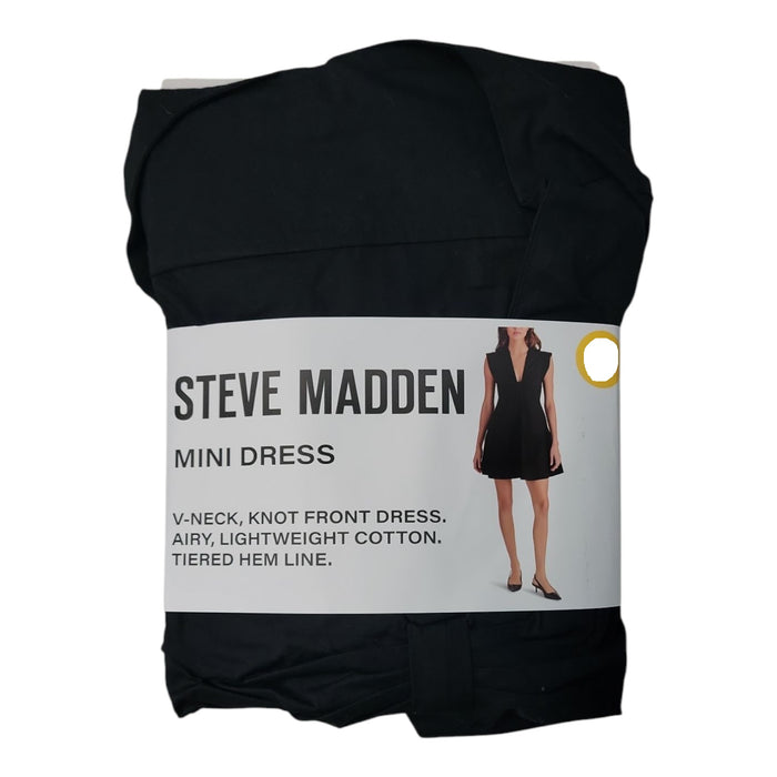 Steve Madden Women's Elastic Waist Sleeveless Mini Dress