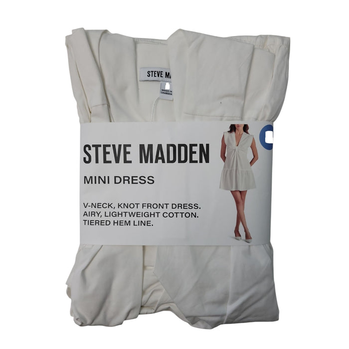 Steve Madden Women's Elastic Waist Sleeveless Mini Dress