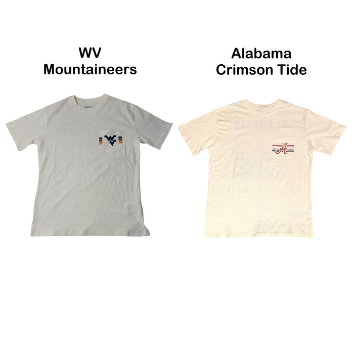 NCAA Women's Chest Pocket Short Sleeve Graphic Print T-Shirt