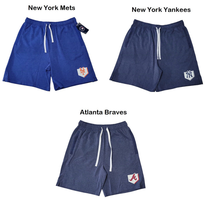 Genuine Merchandise Men's MLB Fleece Lined Drawstring Shorts