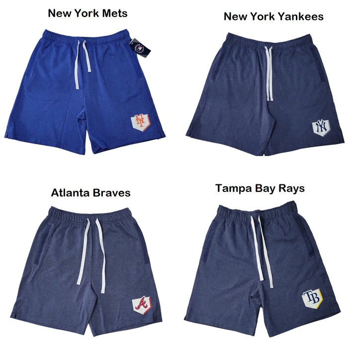 Genuine Merchandise Men's MLB Fleece Lined Drawstring Shorts