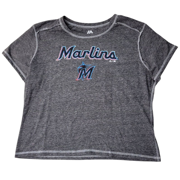 Majestic Women's MLB Team Inside Out Seam Crewneck T-Shirt