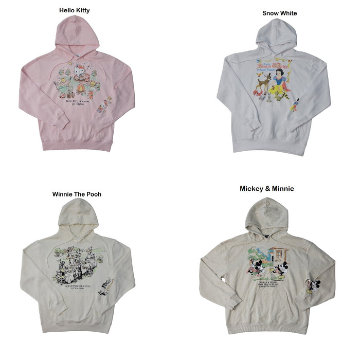 Women's Character Kangaroo Pocket Adjustable Drawstring Hoodie