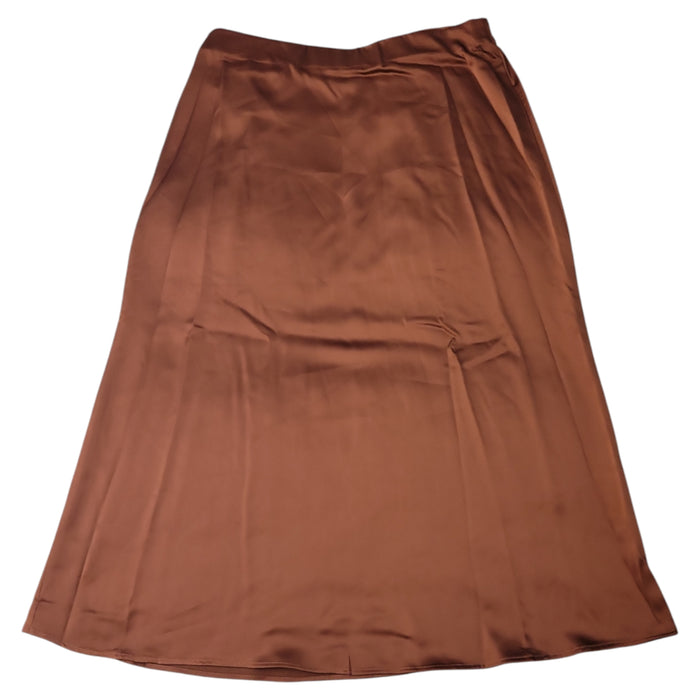 French Connection Women's Zipper On Side Easy Care Satin Skirt