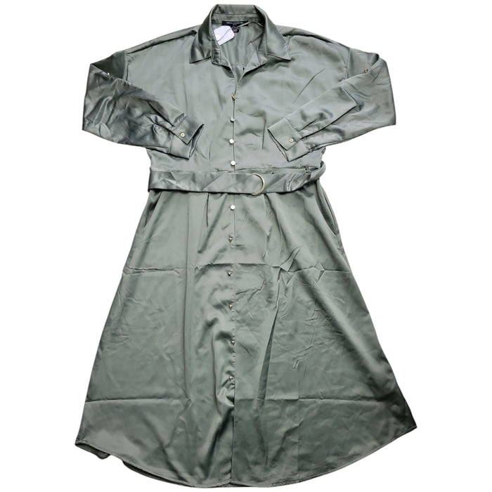 French Connection Women's Tailored Fit Long Shirt Midi Dress