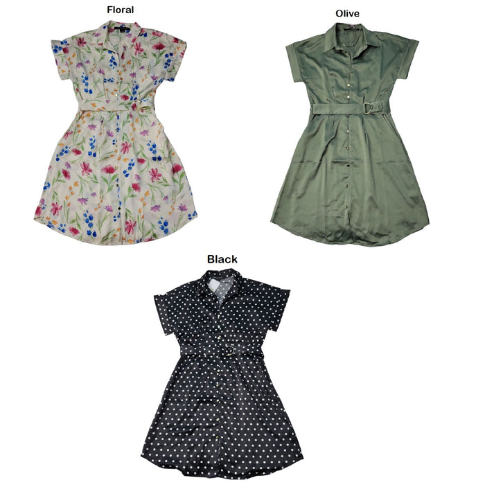 French Connection Women's Collared Short Shirt Dress