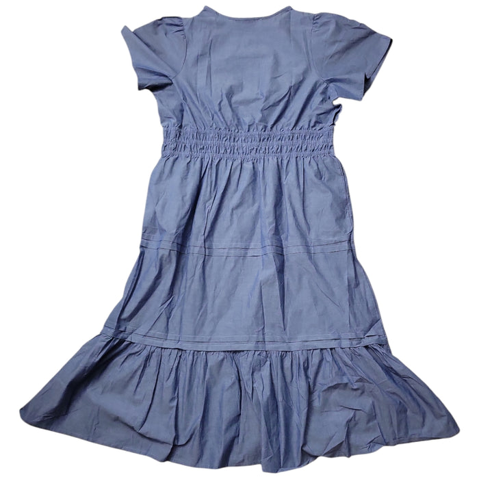 French Connection Women's Short Sleeve Buttons Maxi Dress