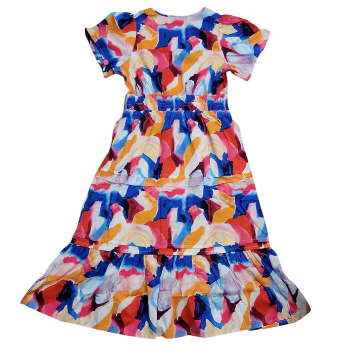 French Connection Women's Short Sleeve Buttons Maxi Dress