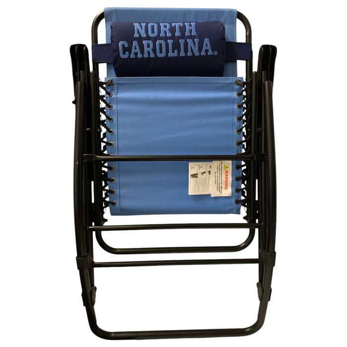 Logo Brands NCAA Folding & Portable Bungee Rocking Chair with Adjustable Pillow