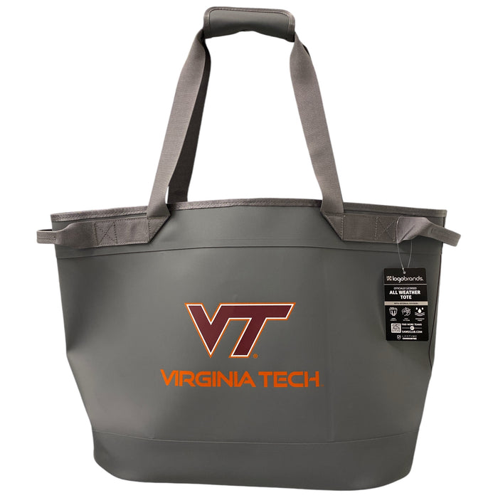 Logo Brands NCAA All Weather Puncture Resistant Tote Bag, Viginia Tech