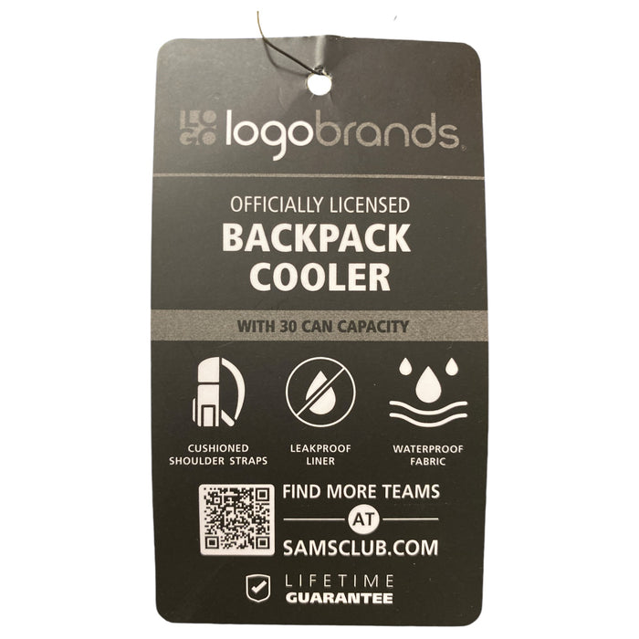 Logo Brands NCAA 30 Can Leak-Proof Backpack Cooler, West Virginia