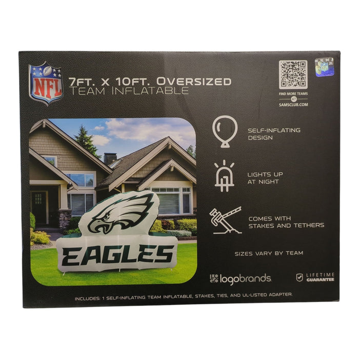 Logo Brands Philadelphia Eagles Pre-Lit 7'x10' Team Inflatable