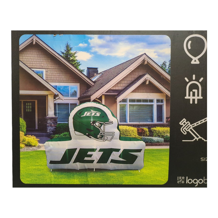 Logo Brands New York Jets Pre-Lit 7'x10' Team Inflatable