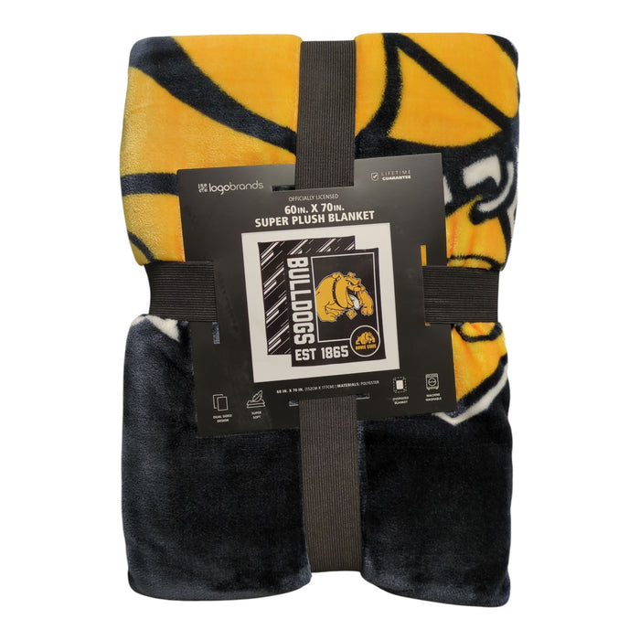 Logo Brands NCAA Super Plush Blanket, 60inx70in, Bowie State University