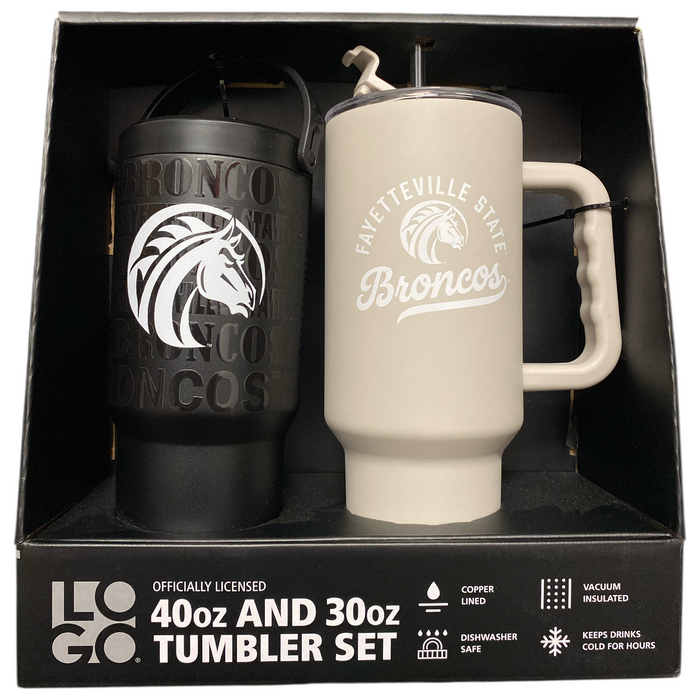 Logo Brands NCAA Officially Licensed 40 oz. and 30 oz. Tumbler Set