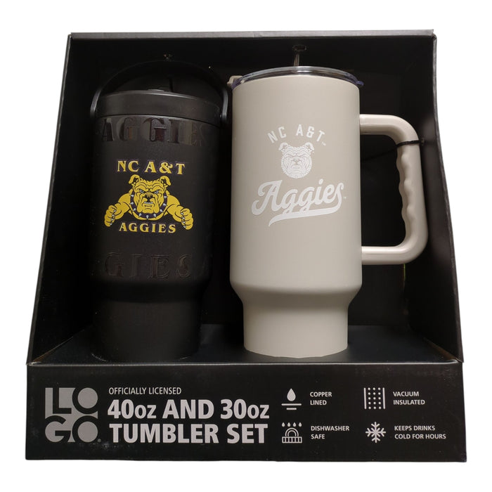 Logo Brands NCAA Officially Licensed 40 oz. and 30 oz. Tumbler Set