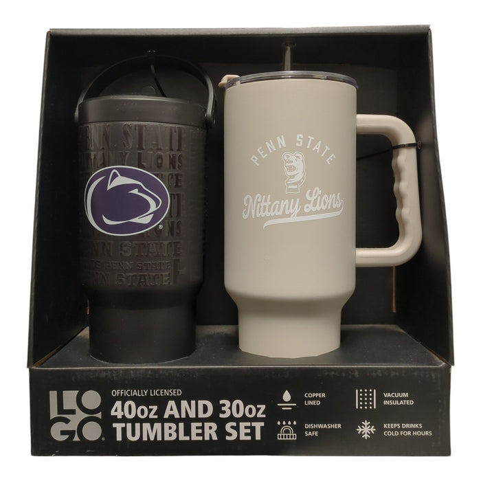 Logo Brands NCAA Officially Licensed 40 oz. and 30 oz. Tumbler Set