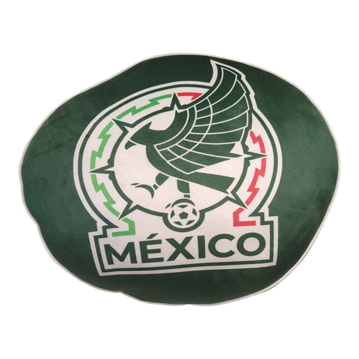 Logo Brands World Cup 2026 Ultra Soft & Stretchy Fleece Puff Pillow, Mexico