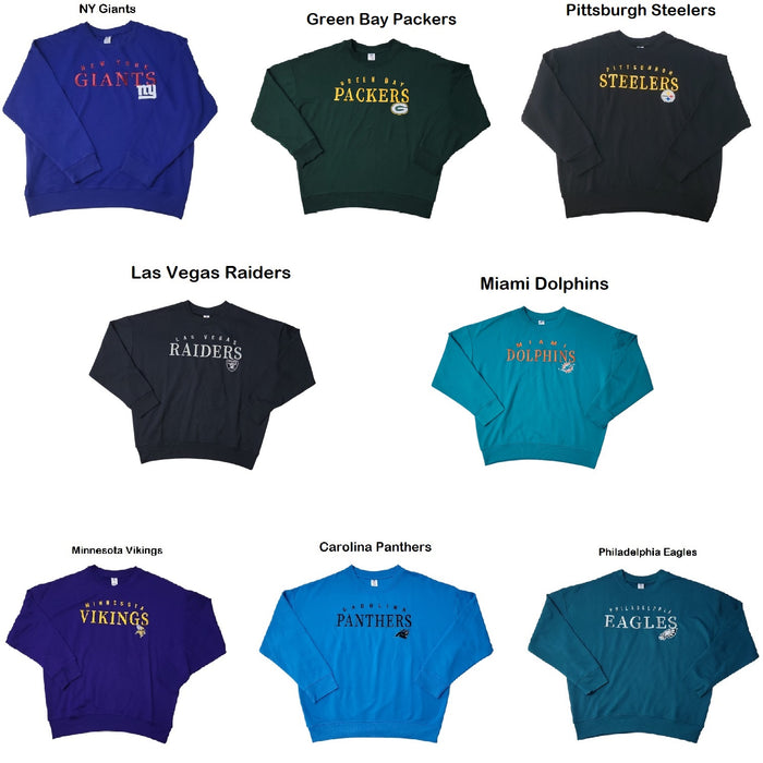 NFL Women's Relaxed Fit Chest Embroidery Long Sleeve Pullover