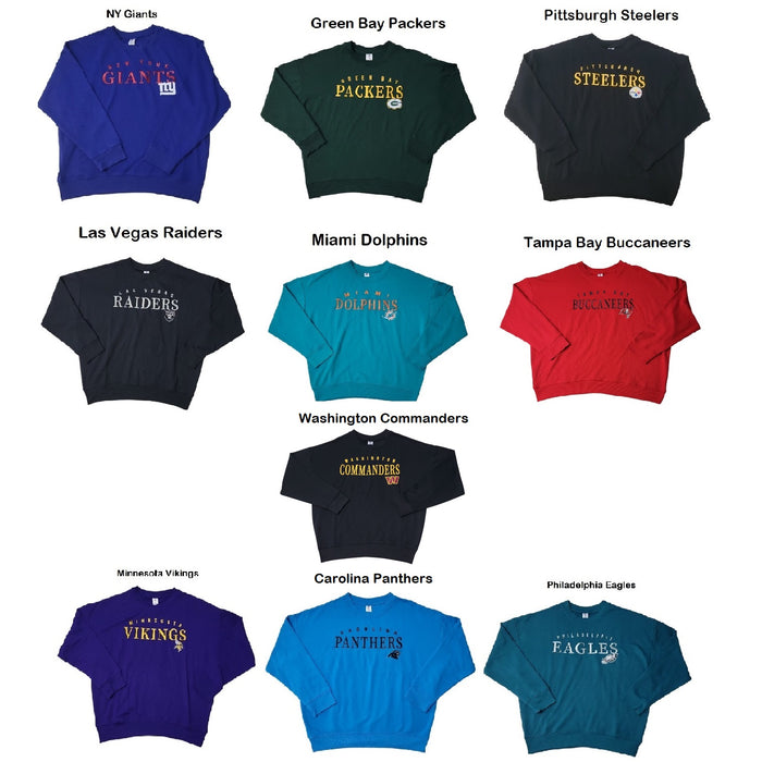 NFL Women's Relaxed Fit Chest Embroidery Long Sleeve Pullover