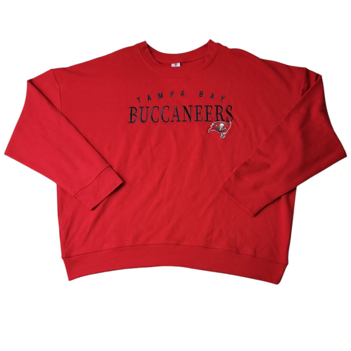 NFL Women's Relaxed Fit Chest Embroidery Long Sleeve Pullover