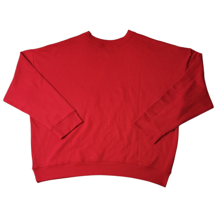 NFL Women's Relaxed Fit Chest Embroidery Long Sleeve Pullover