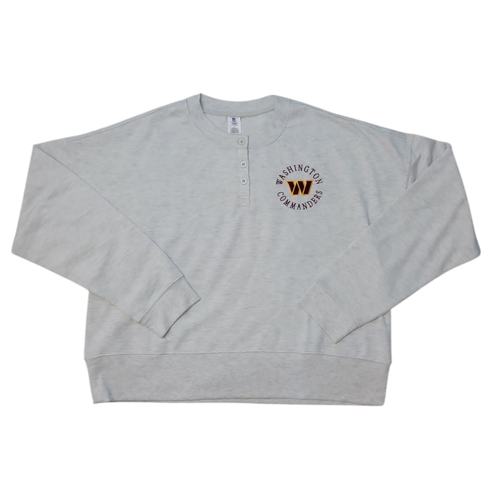 Team Apparel Women's NFL Long Sleeve Henley Pullover