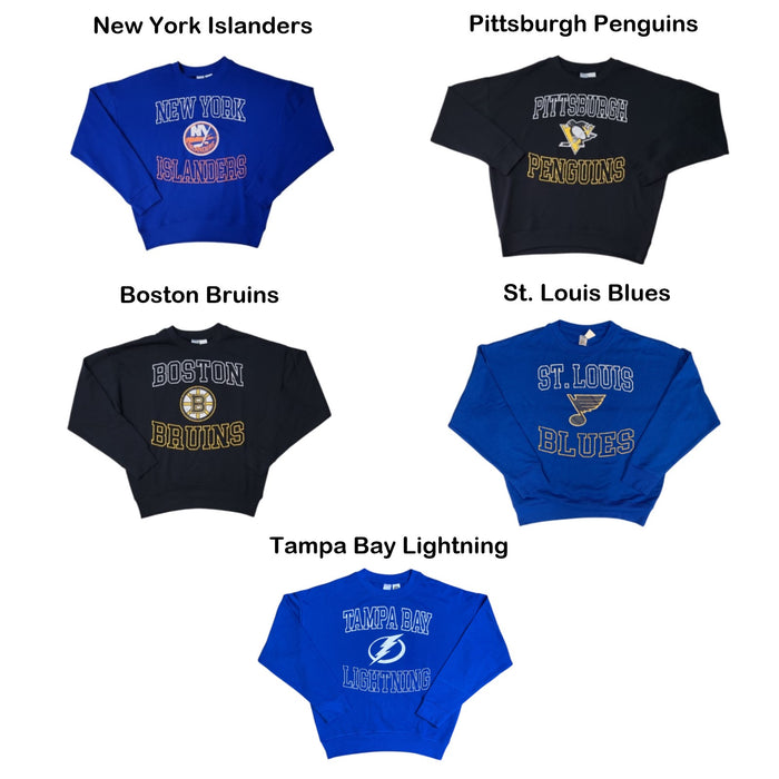 NHL Women's Long Sleeve Relaxed Fit Soft Warm Comfort Pullover